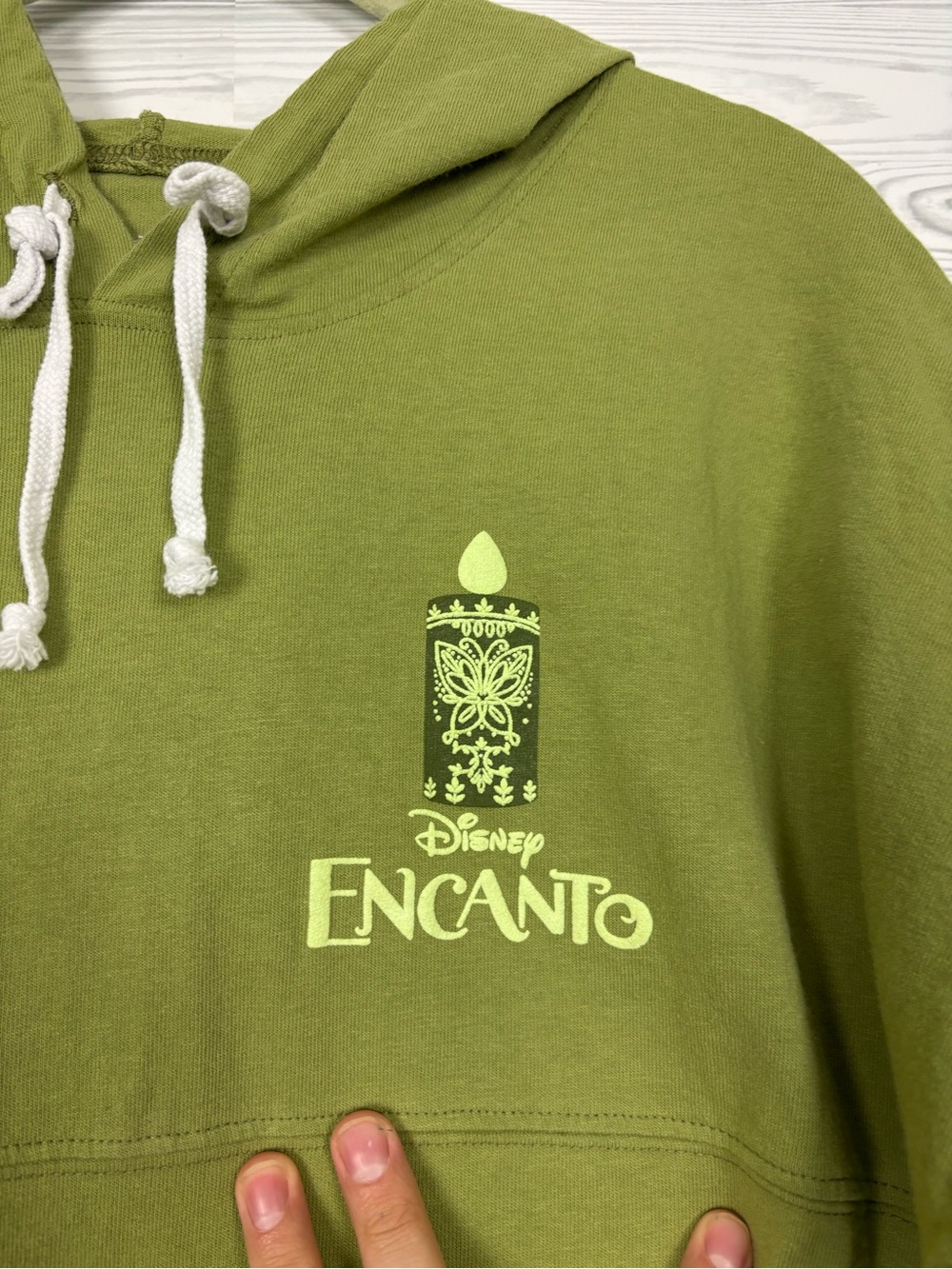 Disney Encanto green hooded spirit jersey size small - Picture 3 of 12